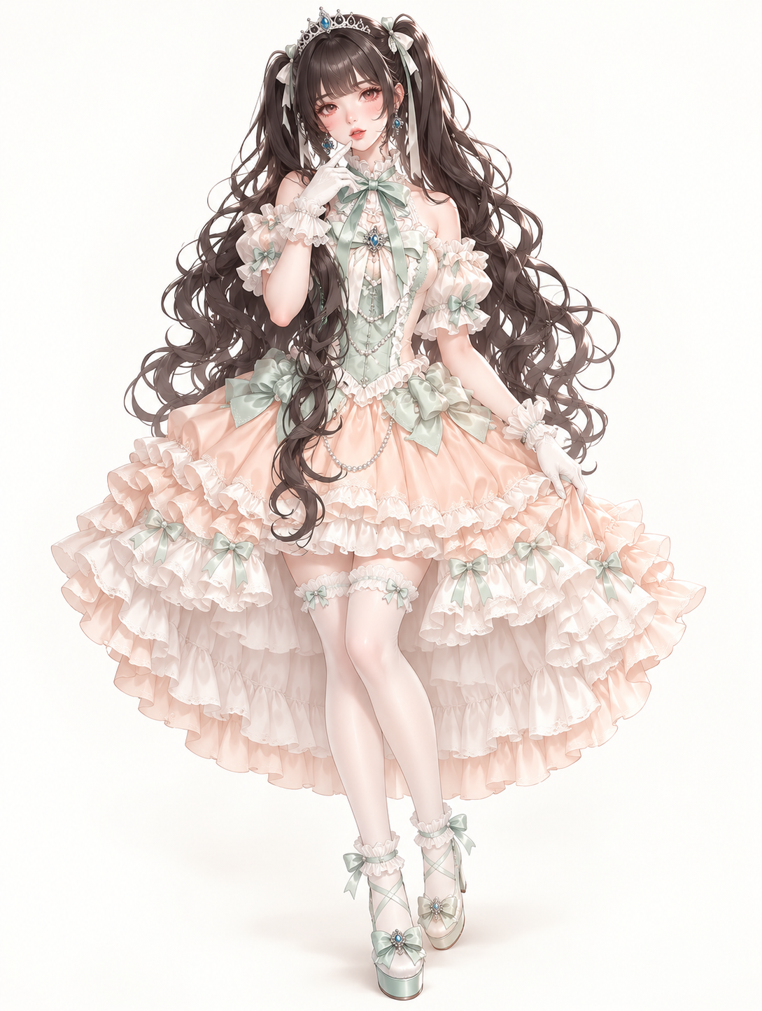ミントジュエルの姫ロリータの着用例