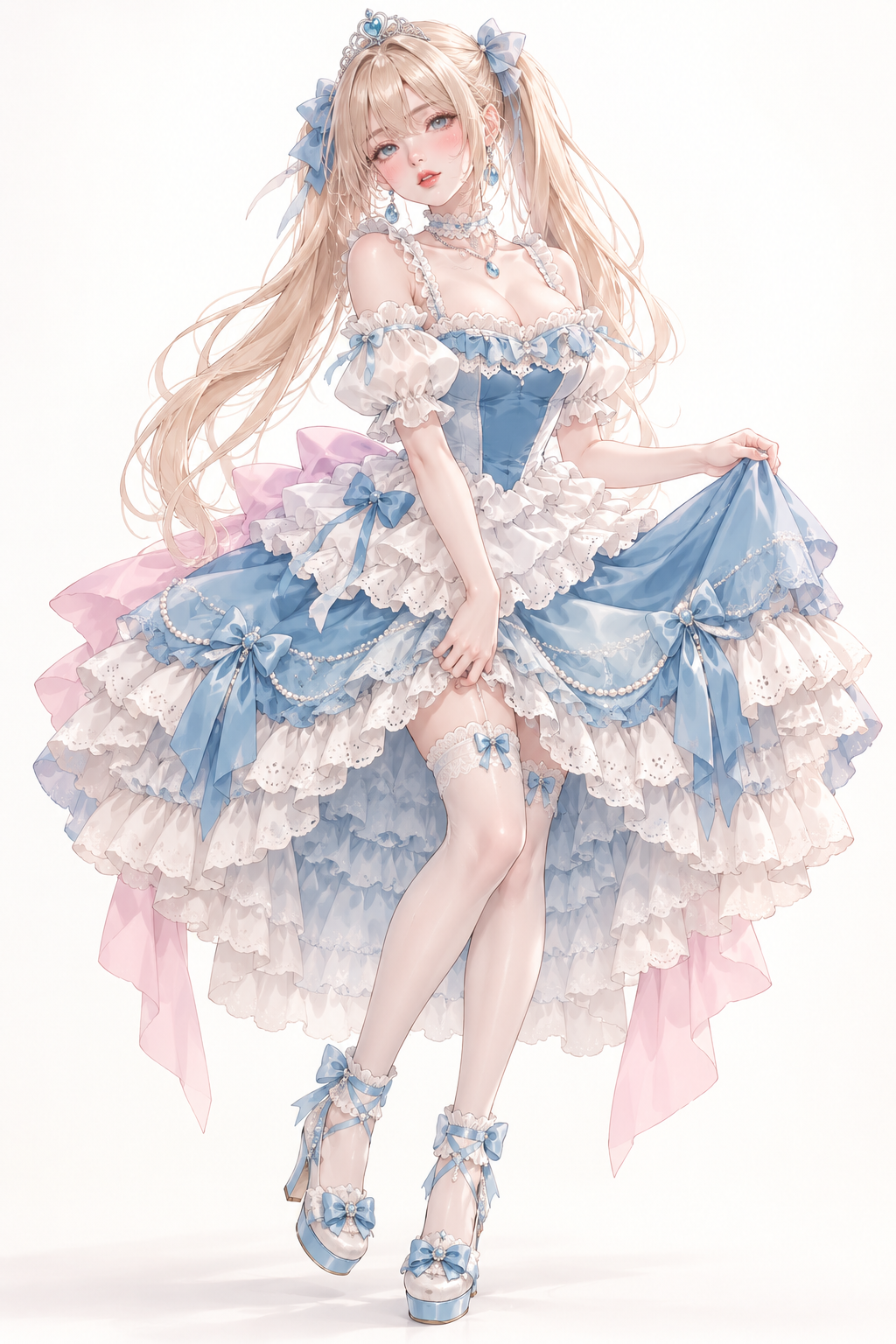 桃薔薇ジュエルの姫ロリータの着用例
